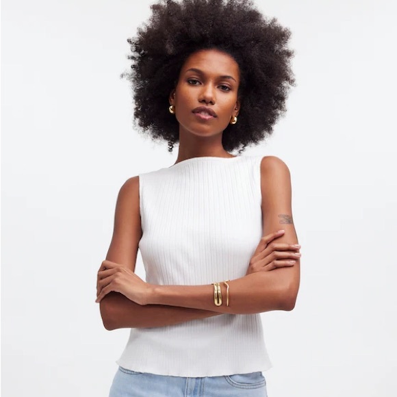 Madewell Tops - Madewell Ribbed Boatneck Tank